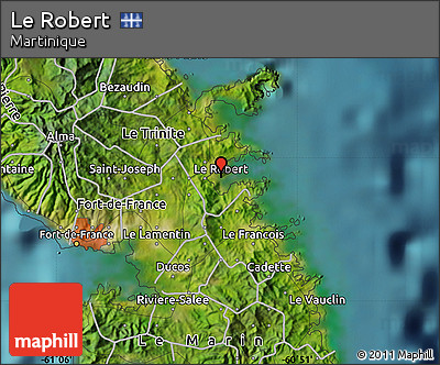 Satellite Map of Le Robert