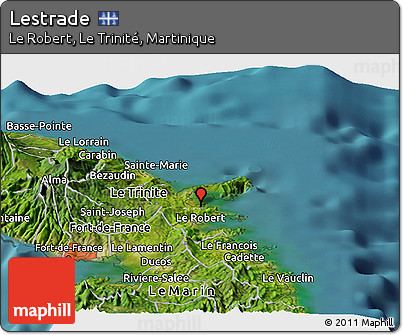 Satellite Panoramic Map of Lestrade