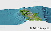 Satellite Panoramic Map of Quartier Rivière Roche