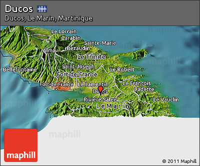 Satellite Panoramic Map of Ducos