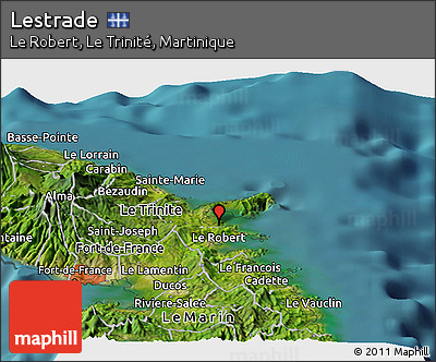 Satellite Panoramic Map of Lestrade