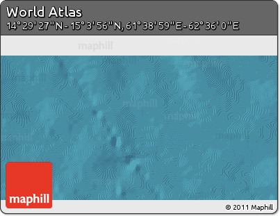 Satellite 3D Map of the Area around 14° 46' 42" N, 62° 7' 30" E