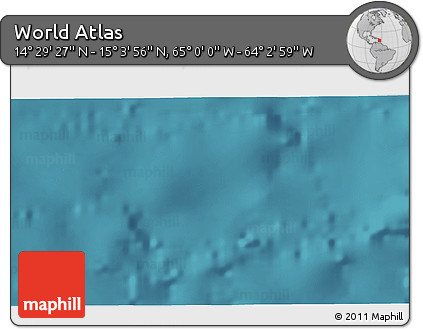 Satellite 3D Map of the Area around 14° 46' 42" N, 64° 31' 30" W