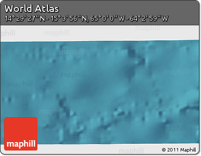 Satellite 3D Map of the Area around 14° 46' 42" N, 64° 31' 30" W