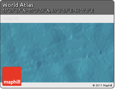 Satellite 3D Map of the Area around 14° 46' 42" N, 65° 31' 30" E