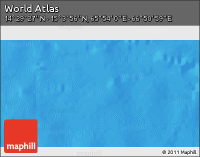 Physical 3D Map of the Area around 14° 46' 42" N, 66° 22' 30" E