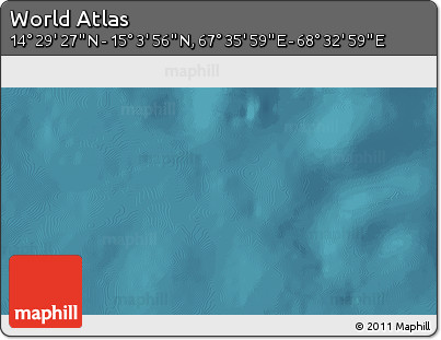 Satellite 3D Map of the Area around 14° 46' 42" N, 68° 4' 29" E