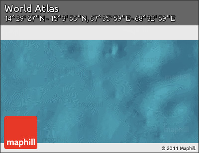 Satellite 3D Map of the Area around 14° 46' 42" N, 68° 4' 29" E