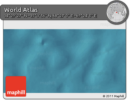 Satellite 3D Map of the Area around 14° 46' 42" N, 68° 55' 30" E