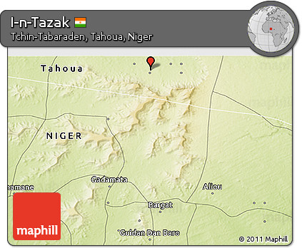 Physical 3D Map of I-n-Tazak