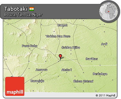 Physical 3D Map of Tabotaki