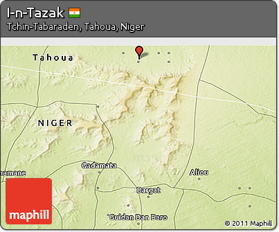 Physical 3D Map of I-n-Tazak