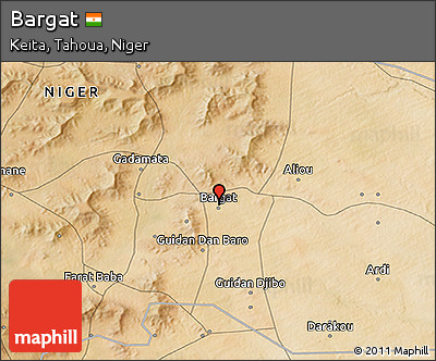 Satellite 3D Map of Bargat