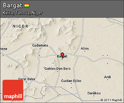 Shaded Relief 3D Map of Bargat