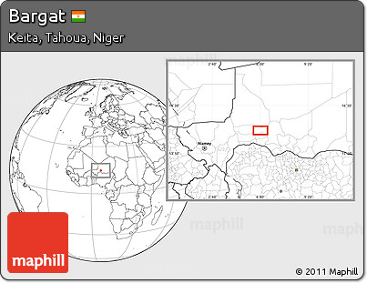 Blank Location Map of Bargat