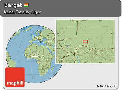 Savanna Style Location Map of Bargat