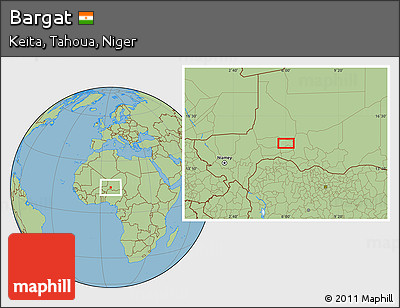Savanna Style Location Map of Bargat