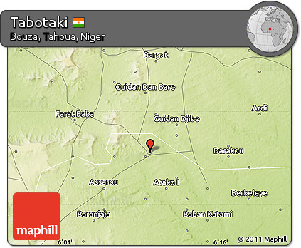 Physical Map of Tabotaki