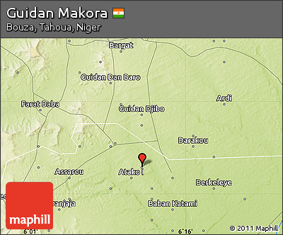 Physical Map of Guidan Makora