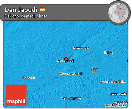 Political 3D Map of Dan Jaoudi