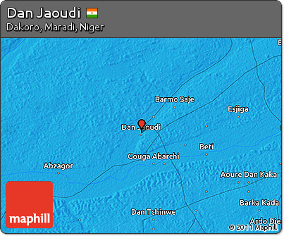 Political 3D Map of Dan Jaoudi