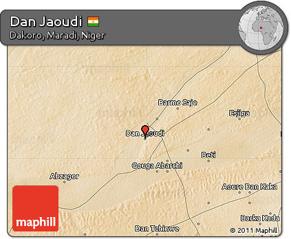 Satellite Map of Dan Jaoudi