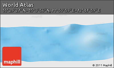 Physical Panoramic Map of the Area around 14° 46' 42" N, 72° 19' 29" E