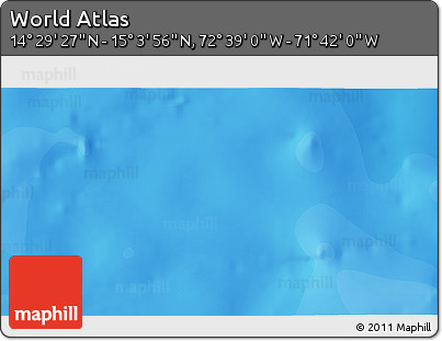 Political 3D Map of the Area around 14° 46' 42" N, 72° 10' 30" W