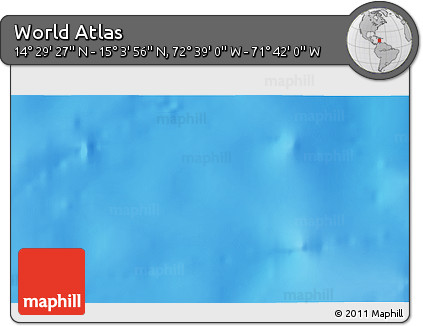 Shaded Relief 3D Map of the Area around 14° 46' 42" N, 72° 10' 30" W