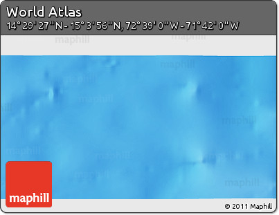 Shaded Relief 3D Map of the Area around 14° 46' 42" N, 72° 10' 30" W