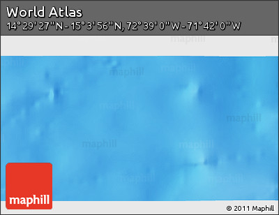 Shaded Relief 3D Map of the Area around 14° 46' 42" N, 72° 10' 30" W