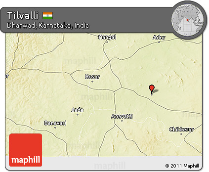 Physical 3D Map of Tilvalli
