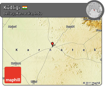 Physical Map of Kūdligi