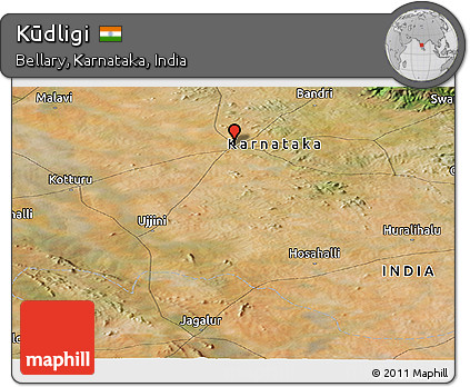 Satellite Panoramic Map of Kūdligi