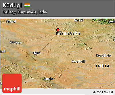 Satellite Panoramic Map of Kūdligi