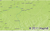 Physical Map of the area around 14° 46' 42" N, 7° 34' 30" W