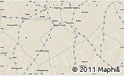 Shaded Relief Map of the area around 14° 46' 42" N, 7° 34' 30" W