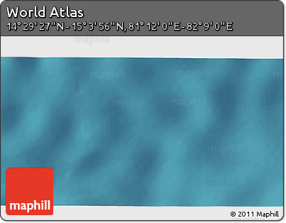 Satellite 3D Map of the Area around 14° 46' 42" N, 81° 40' 30" E
