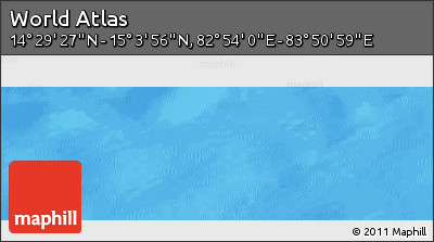Physical Panoramic Map of the Area around 14° 46' 42" N, 83° 22' 30" E