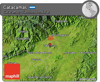 Satellite Map of Catacamas