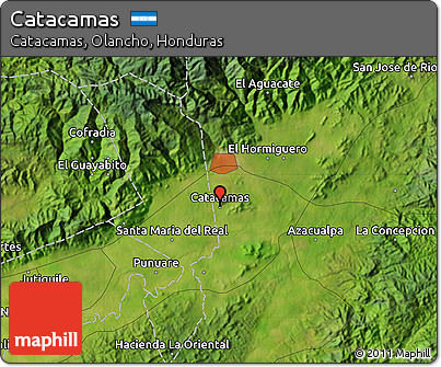 Satellite Map of Catacamas