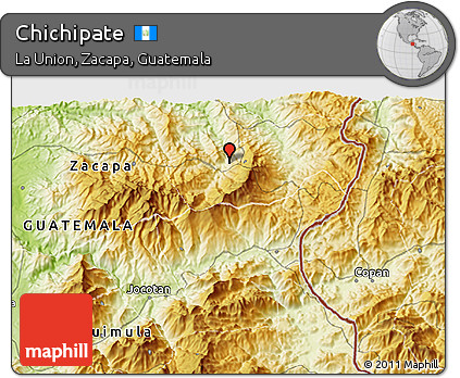 Physical 3D Map of Chichipate