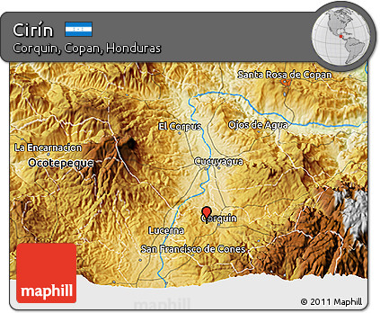Physical 3D Map of Cirín
