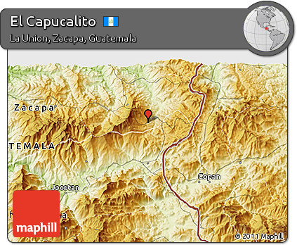Physical 3D Map of El Capucalito