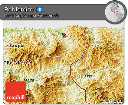 Physical 3D Map of Roblarcito