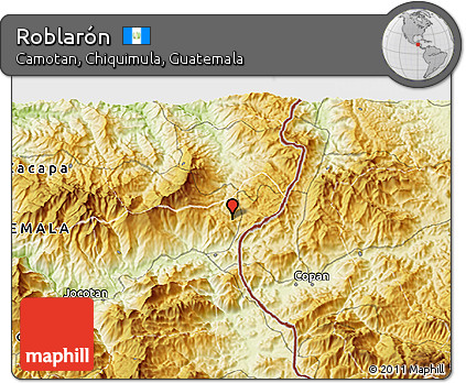 Physical 3D Map of Roblarón