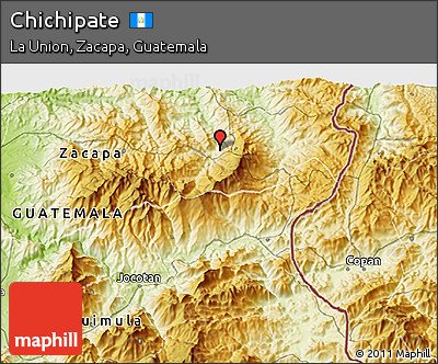 Physical 3D Map of Chichipate