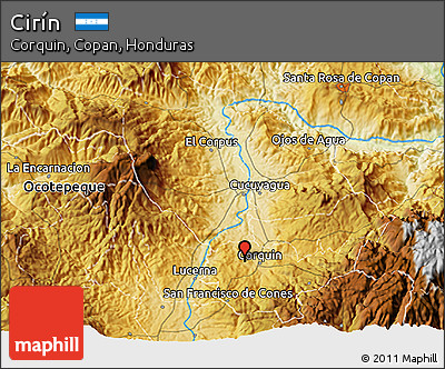 Physical 3D Map of Cirín