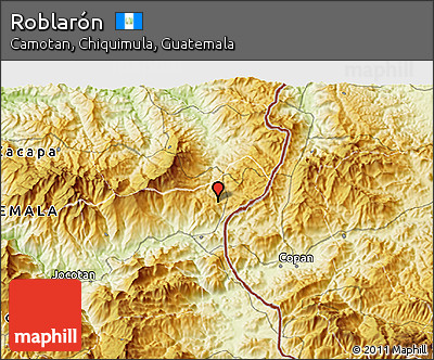 Physical 3D Map of Roblarón