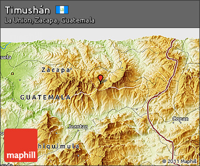 Physical 3D Map of Timushán